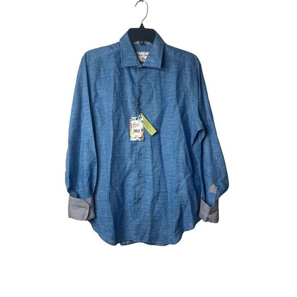 Robert Graham Mens Classic Fit Brixton Long Sleeves Button Up‎ Shirt Medium New - Picture 2 of 15